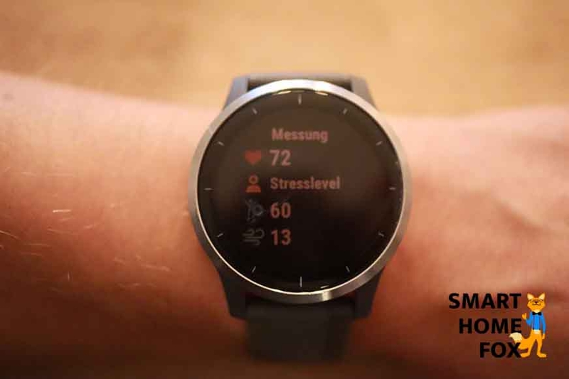 Меню на спортивных часах Garmin vivoactive 4.